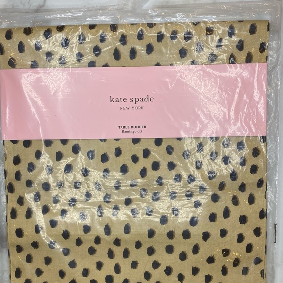 KATE SPADE Leopard Flamingo Dot Table Runner - Picture 2 of 5